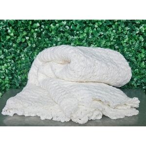 Handmade Vintage Knit Baby Blanket